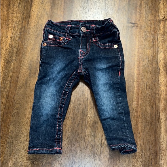 True Religion baby jeans size 12m Adjustable waist - Picture 1 of 9